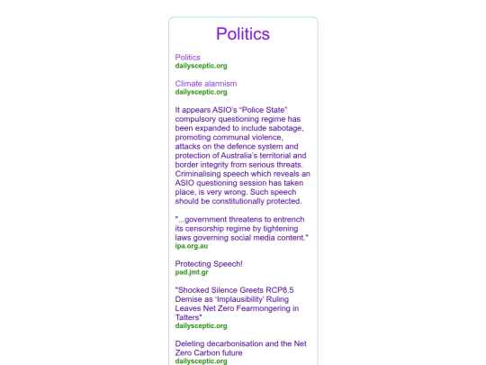politics screenshot