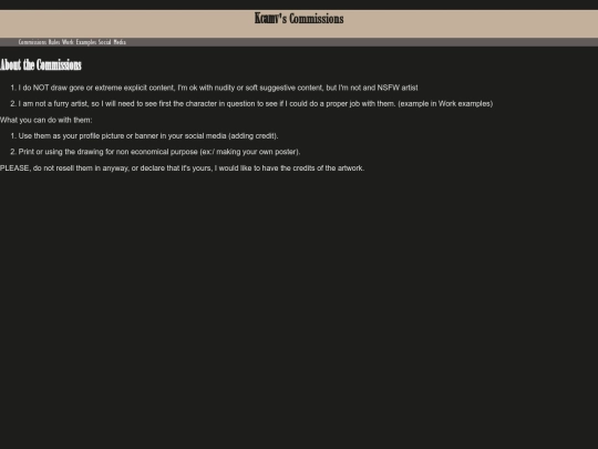 rules screenshot