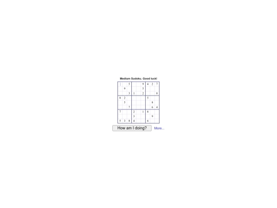 sudoku screenshot