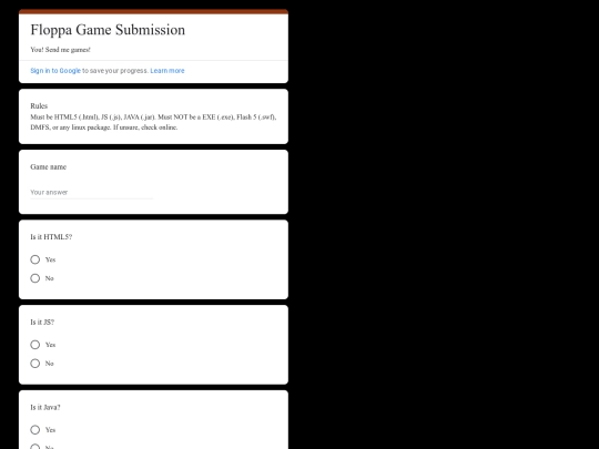 form screenshot