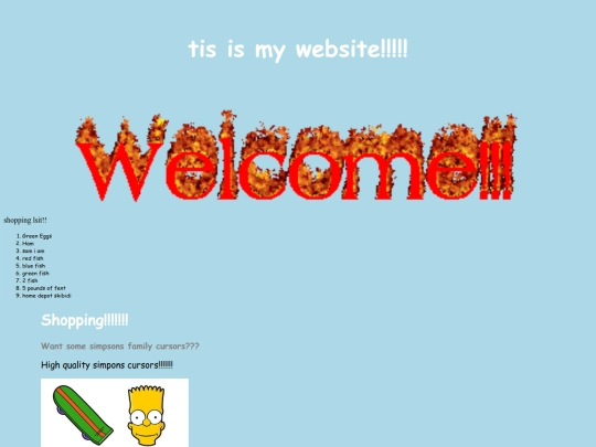 Archives/MyCoolwebsite/Home screenshot