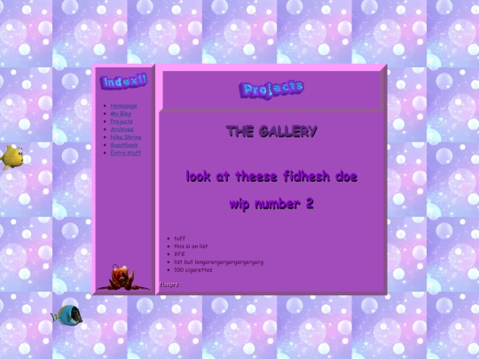 Projects screenshot