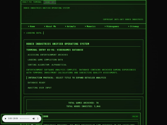 sitemap/videogames screenshot