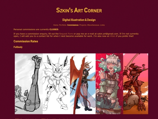 commissions screenshot
