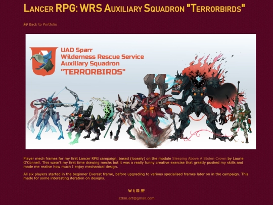 portfolio/Terrorbirds screenshot