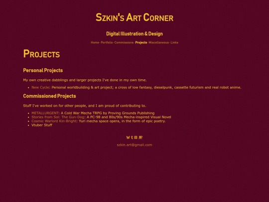 projects screenshot