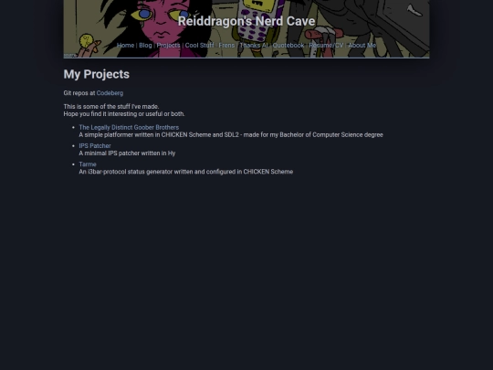 projects screenshot