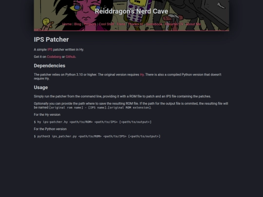 projects/ips-patcher screenshot
