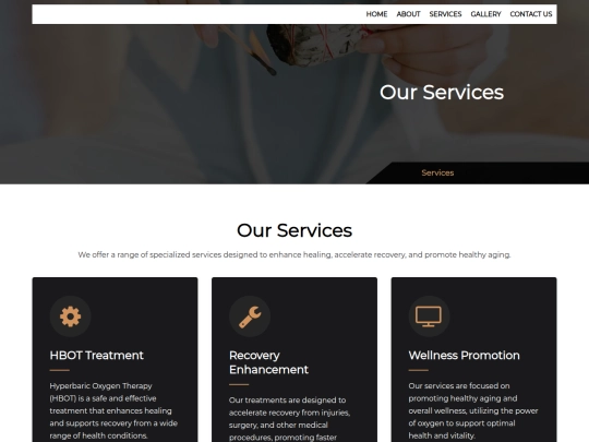 services screenshot
