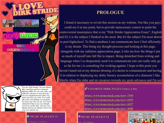 dirkfanpage screenshot
