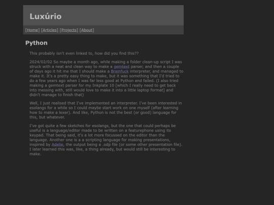 projects/python screenshot