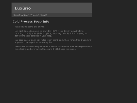 projects/soap screenshot