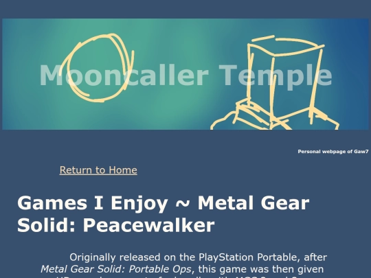 Games/Peacewalker screenshot