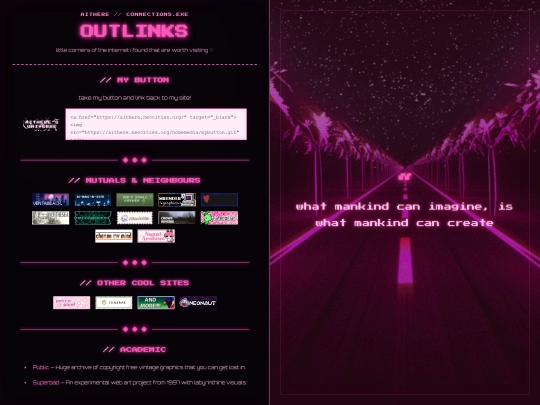 links screenshot