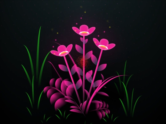 Birthday/Interactive Flowers screenshot