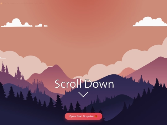 Birthday/Parallax Scrolling CSS screenshot