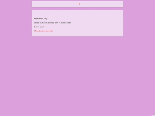 aboutme screenshot