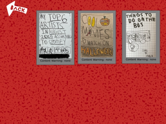 zines screenshot