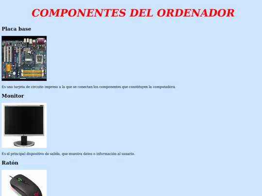 ejercicio 1/componentes del ordenador screenshot