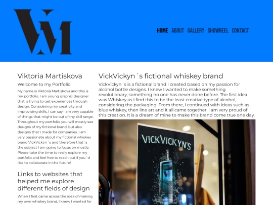 CA03-Portfolio website/Homepage screenshot