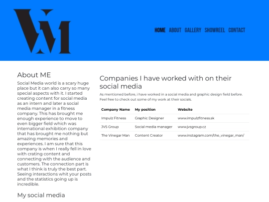 CA03-Portfolio website/about screenshot