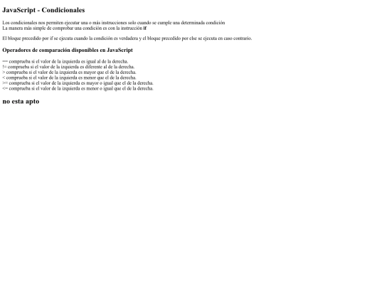 javasript/js-condicionales screenshot
