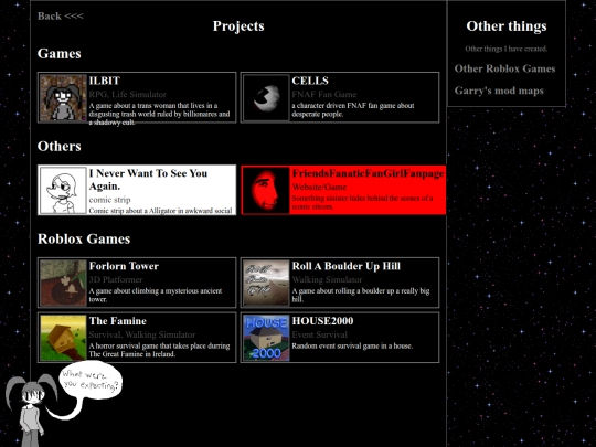 projects screenshot