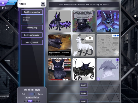 art-gallery-index screenshot