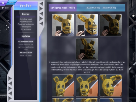 crafts-index screenshot