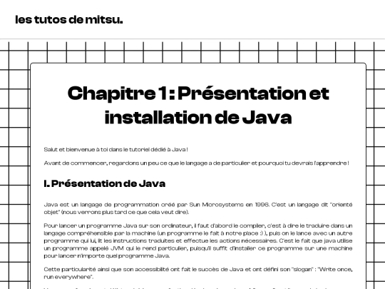 tutos/Java/Bases/Chapitre1 screenshot
