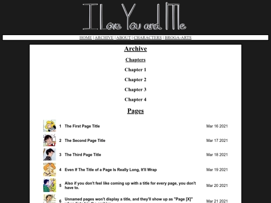 comics/ILMAY/archive screenshot