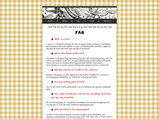 FAQ screenshot