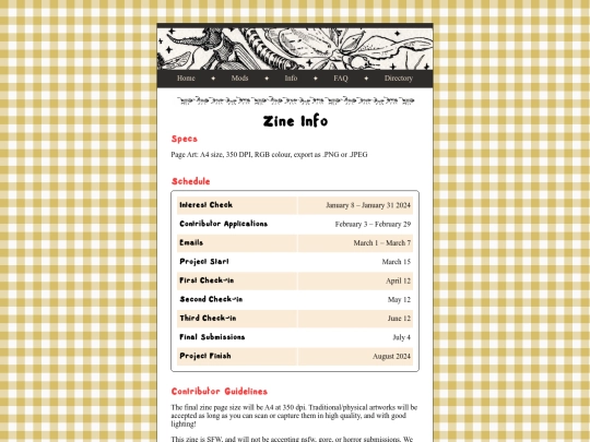info screenshot