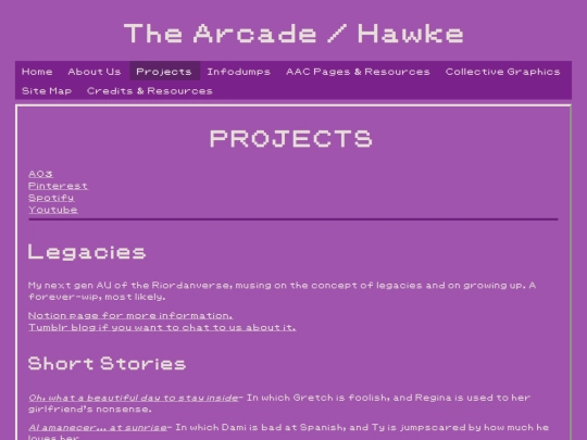 projects screenshot