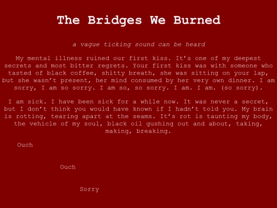 the bridges we burned screenshot
