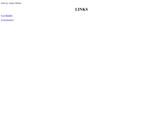 tipografia y links screenshot