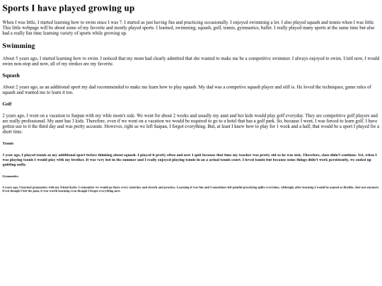 SportsWebPage screenshot
