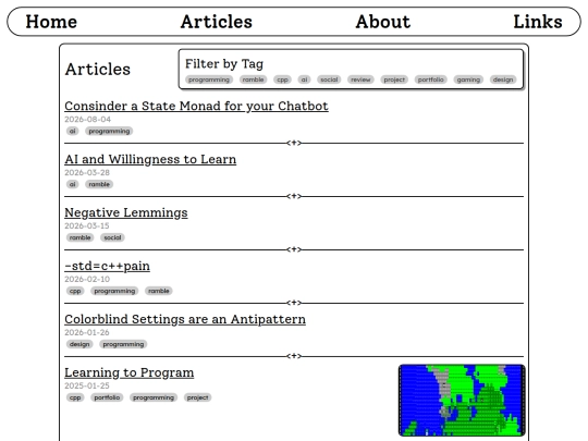 articles screenshot