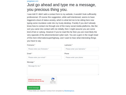 contact screenshot