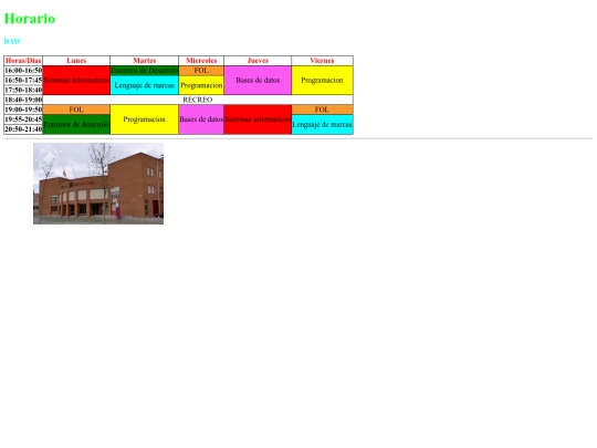 Horario/Horario screenshot