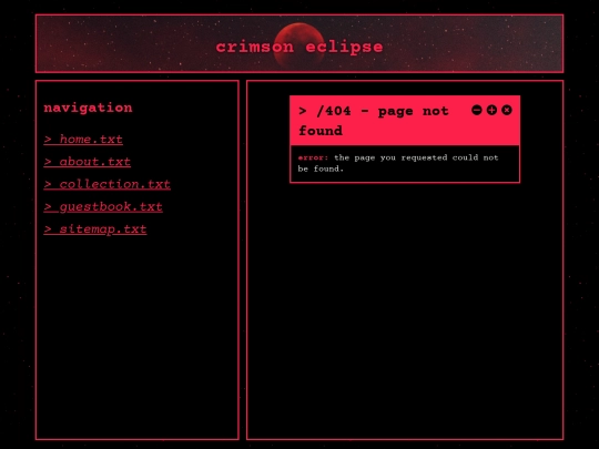 not_found screenshot