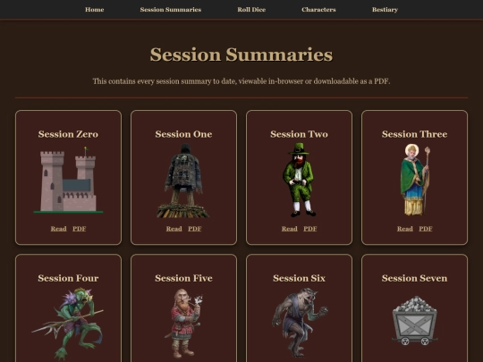 summaries screenshot