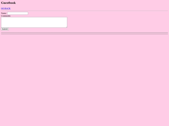 guestbook screenshot