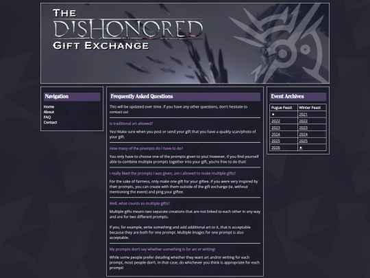 faq screenshot