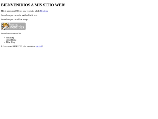 index screenshot