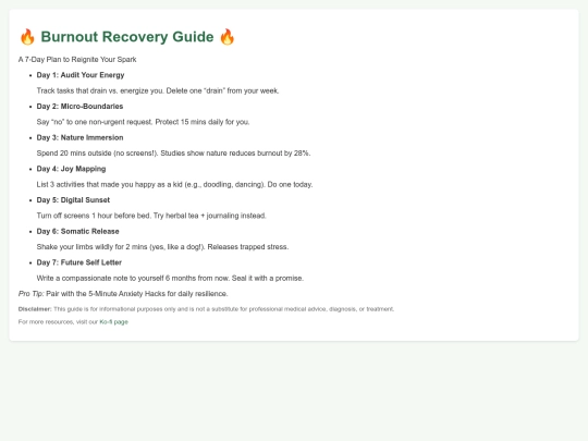stressbustingdashboard/burnoutrecoveryguide screenshot