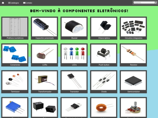menu/Catálogos/Componentes Eletrônicos/ComponentesEletronicos screenshot