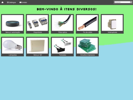 menu/Catálogos/Itens divesos/itensDiversos screenshot