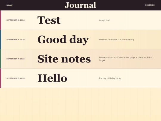journal screenshot