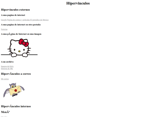 hipervinculos screenshot